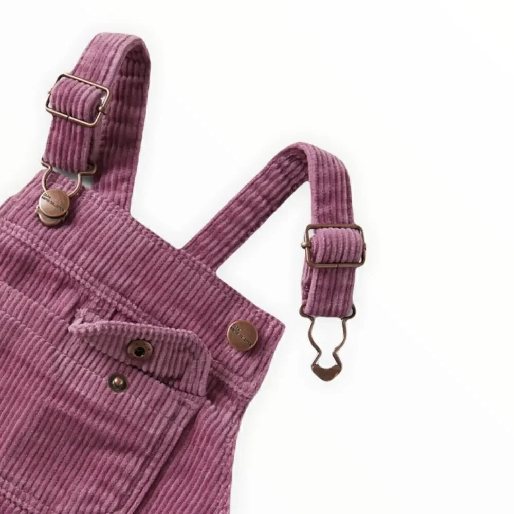 ZARA Kids | Pink | CORDUROY POCKET OVERALL DRESS